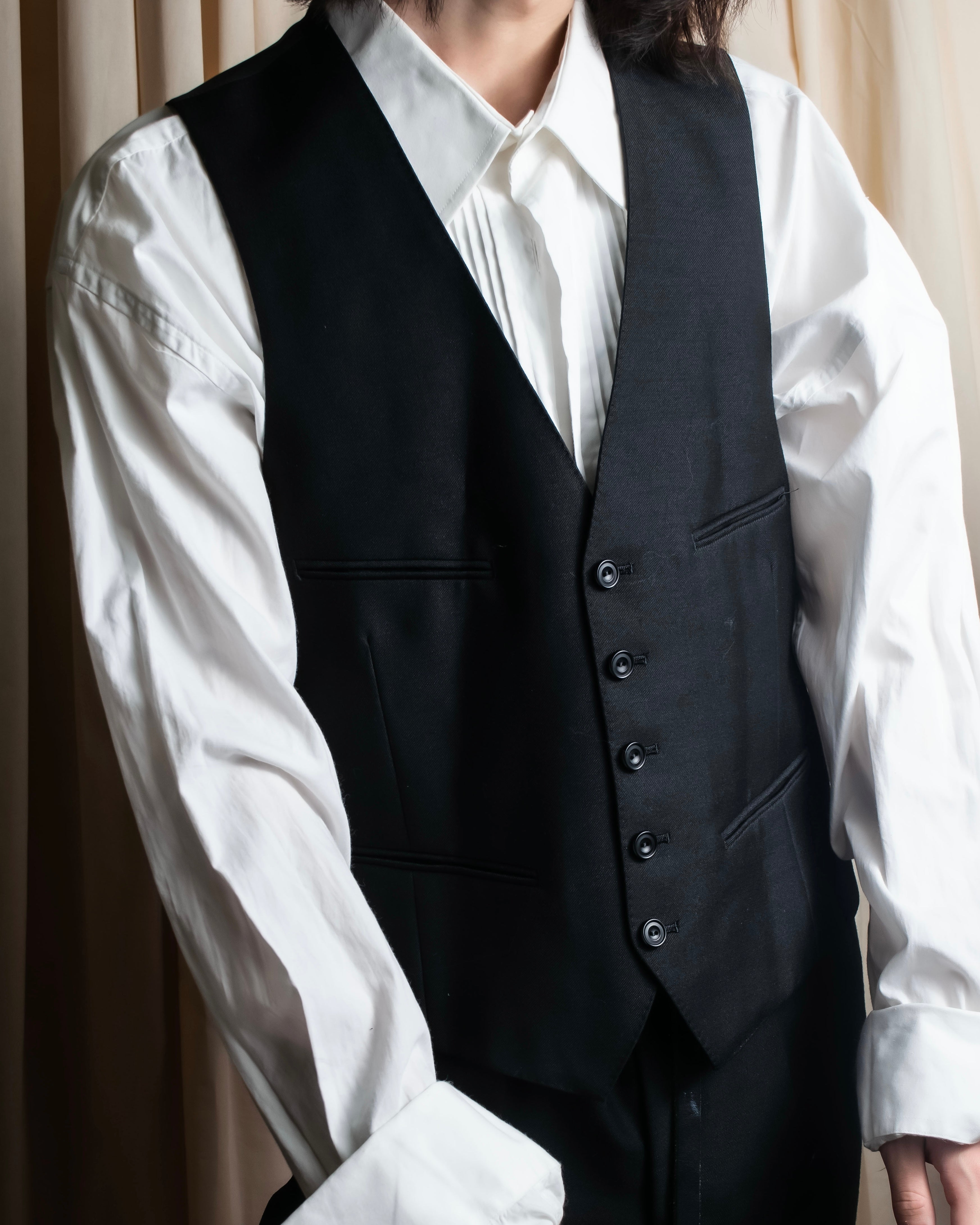 "BURBERRYS" Mohair mix classical tailored three-piece suit