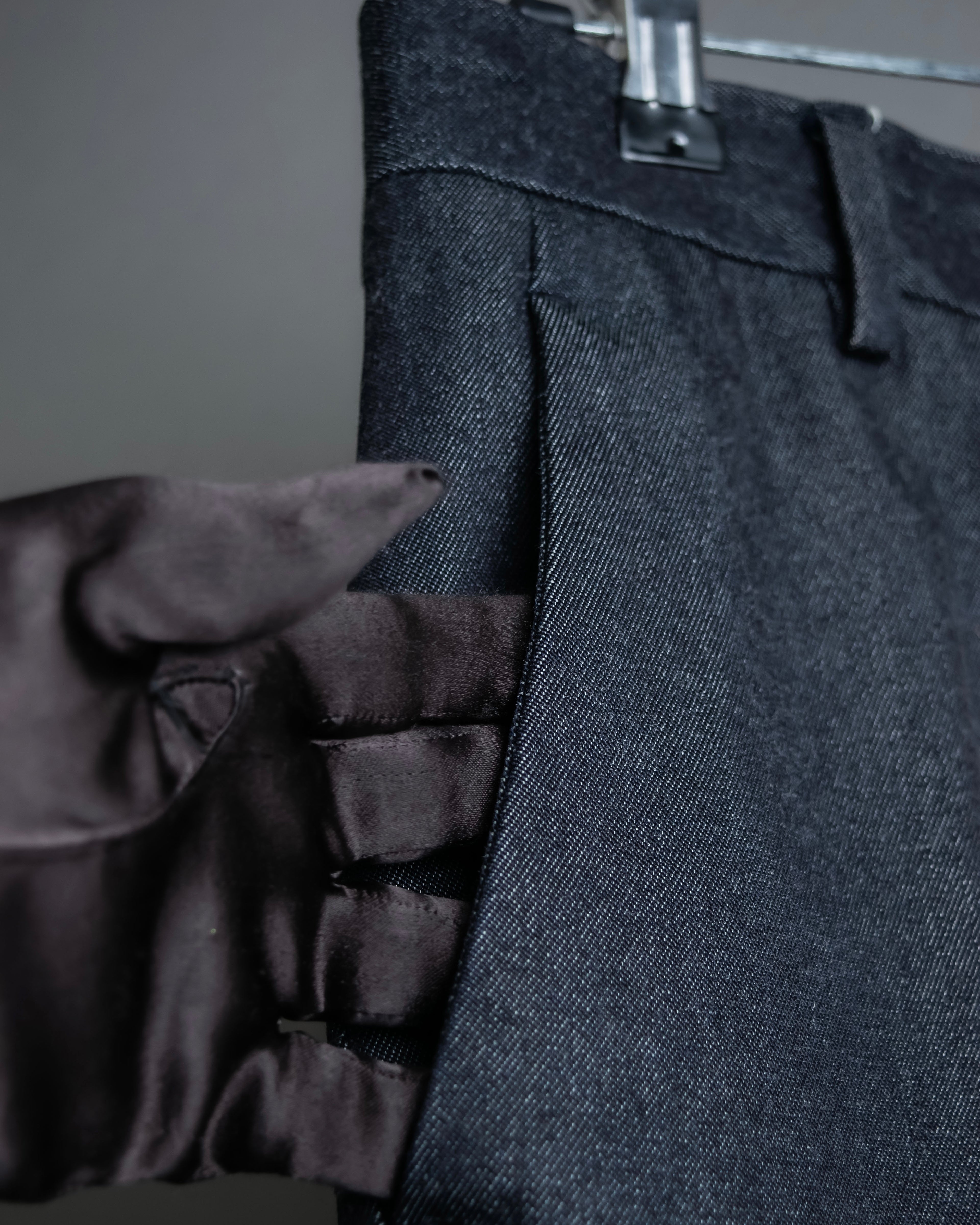 "PRADA" Wool cotton mix navy blue slacks