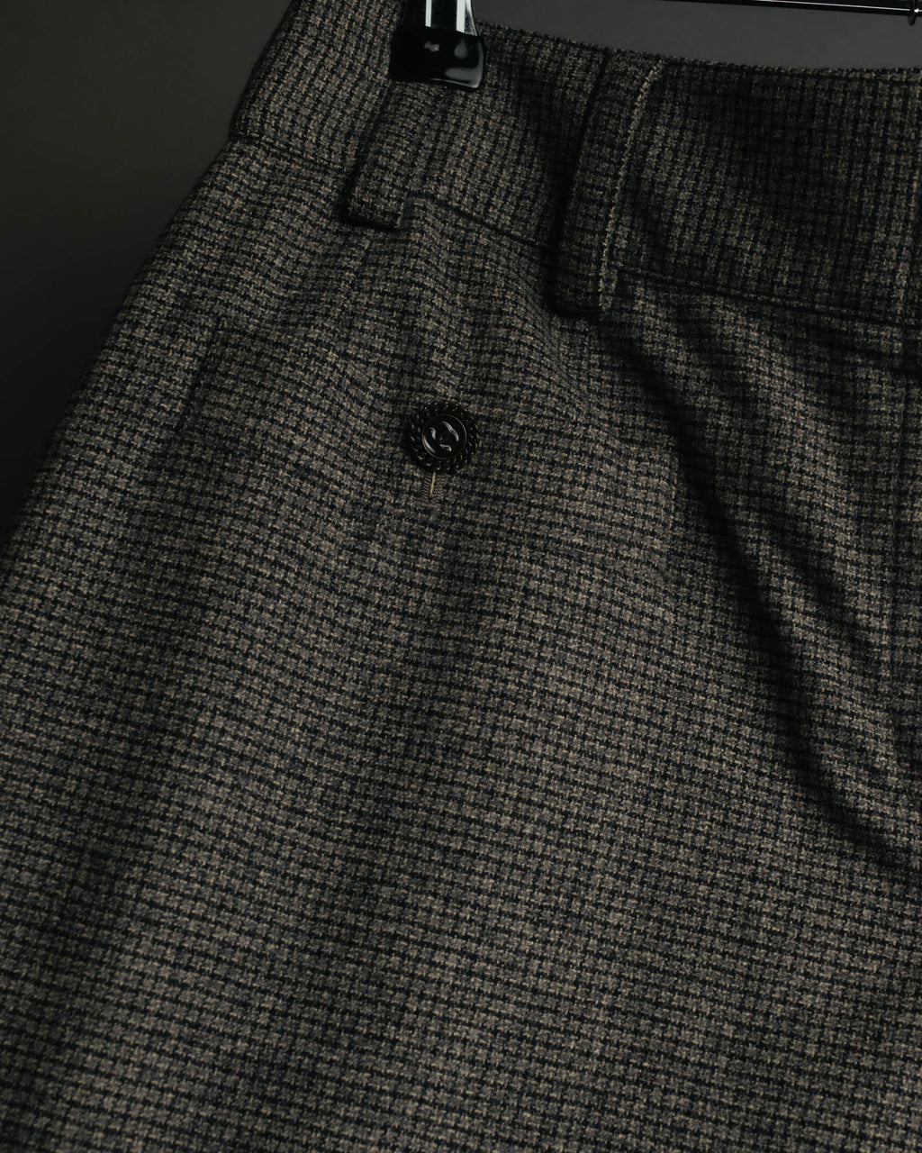 -SPECIAL- “CHANEL” 05AWmicro houndstooth tweed wide trousers