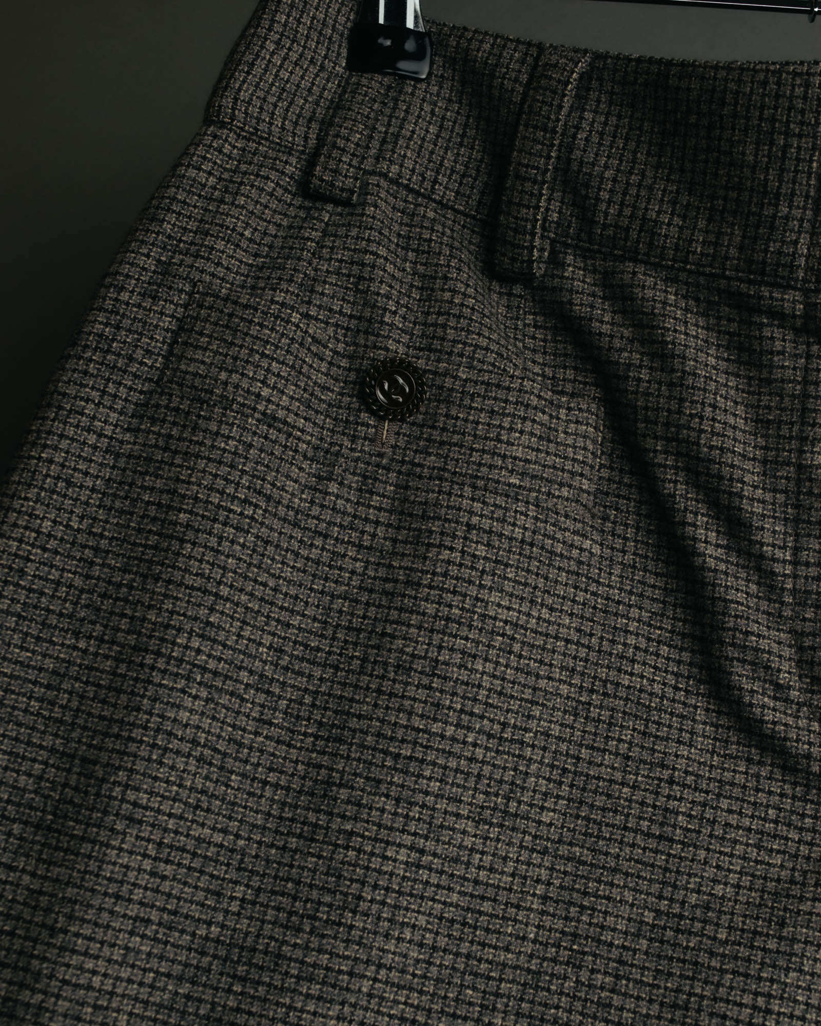 -SPECIAL- “CHANEL” 05AWmicro houndstooth tweed wide trousers
