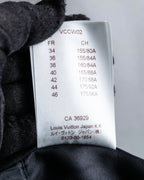 "LOUIS VUITTON" Leather tape cross knit detail vest