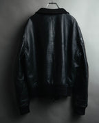 -MOOD MILLÉSIMES- 80’s-90’s softly draped leather bomber jacket