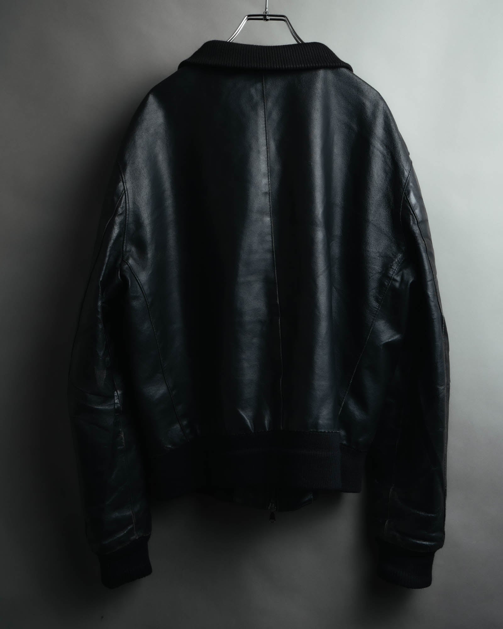 -MOOD MILLÉSIMES- 80’s-90’s softly draped leather bomber jacket