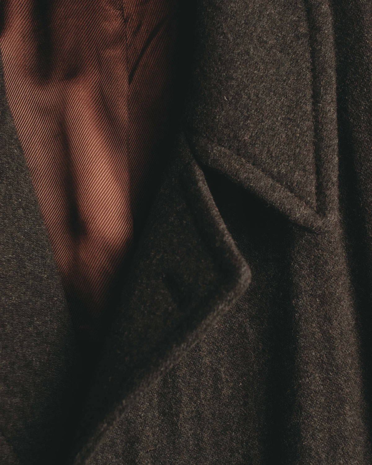 -SPECIAL- “Maison Martin Margiela” 2011-2014 Short wool blend chesterfield coat