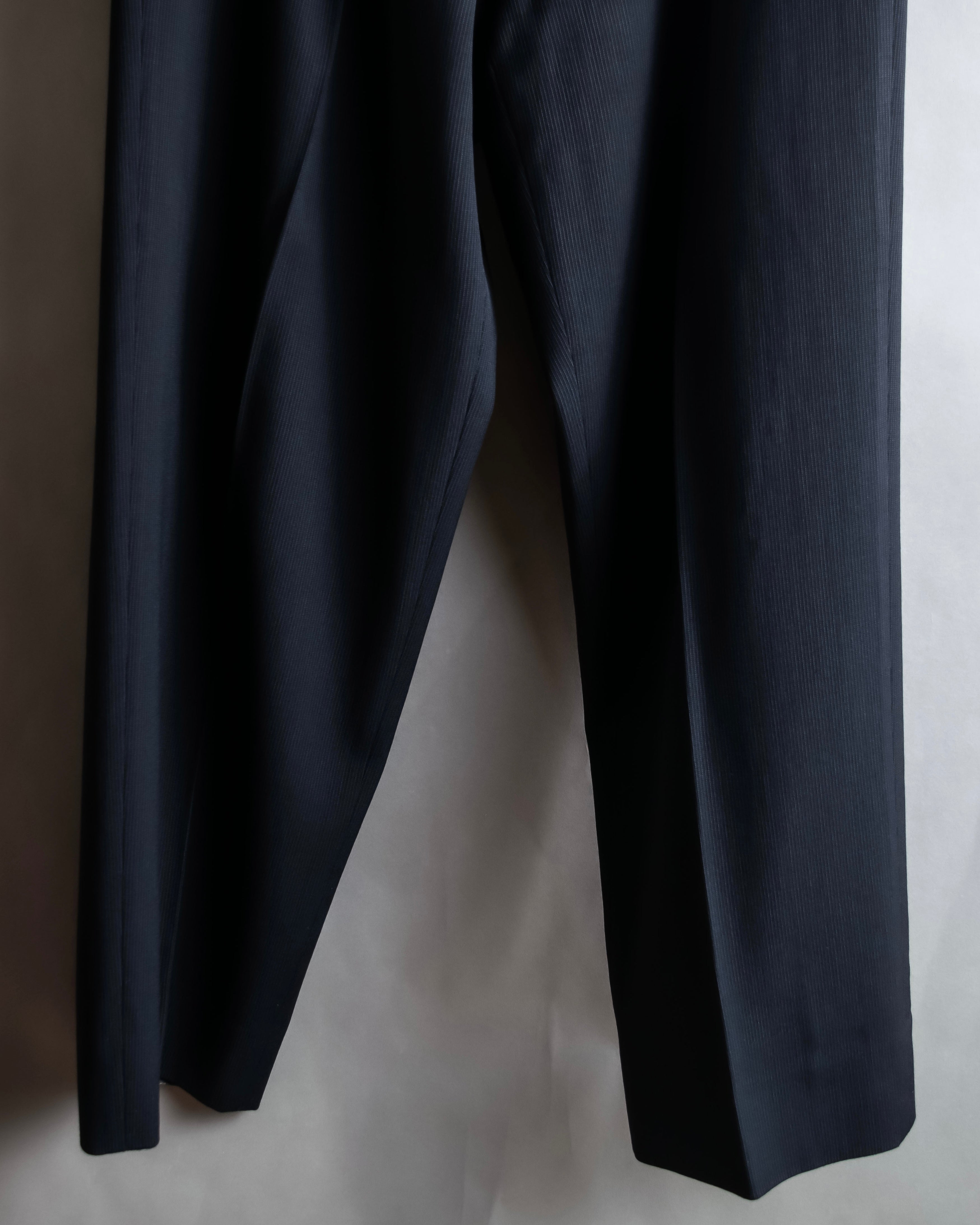 "GIORGIO ARMANI" Beautiful drape navy wool set up
