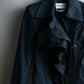 "YVES SAINT LAURENT rive gauchet " Asymmetrical frill design short blouson