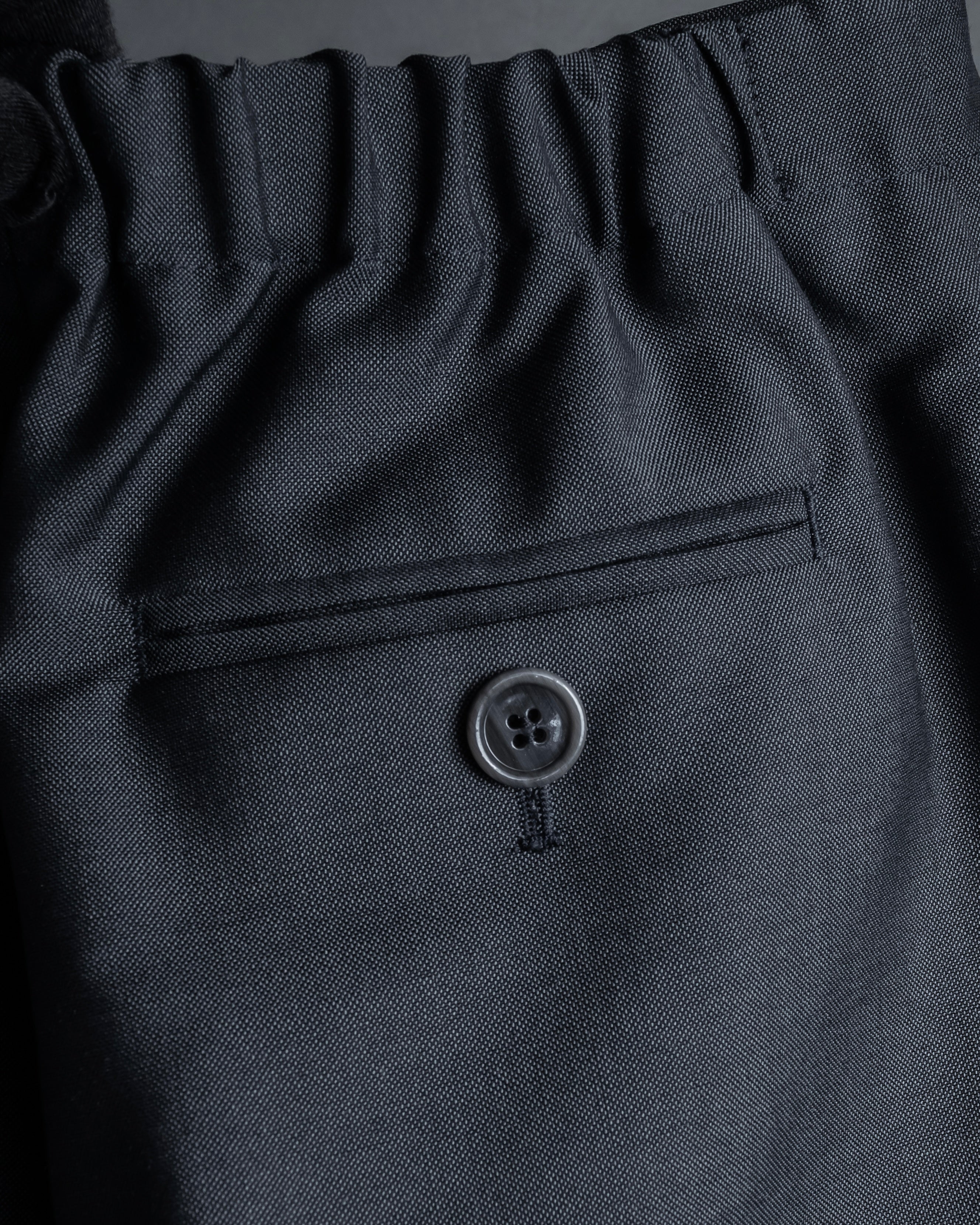 "Acne Studios" Button fly design wide straight slacks