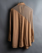 "N21 NUMEROVENTUNO" Switching design concealed shirt