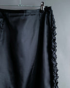 “tricot COMME des Garçons AD1999" Ribbon designed long skirt