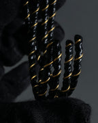 "MAISON MARGIELA" Twisted cord design brass bangle