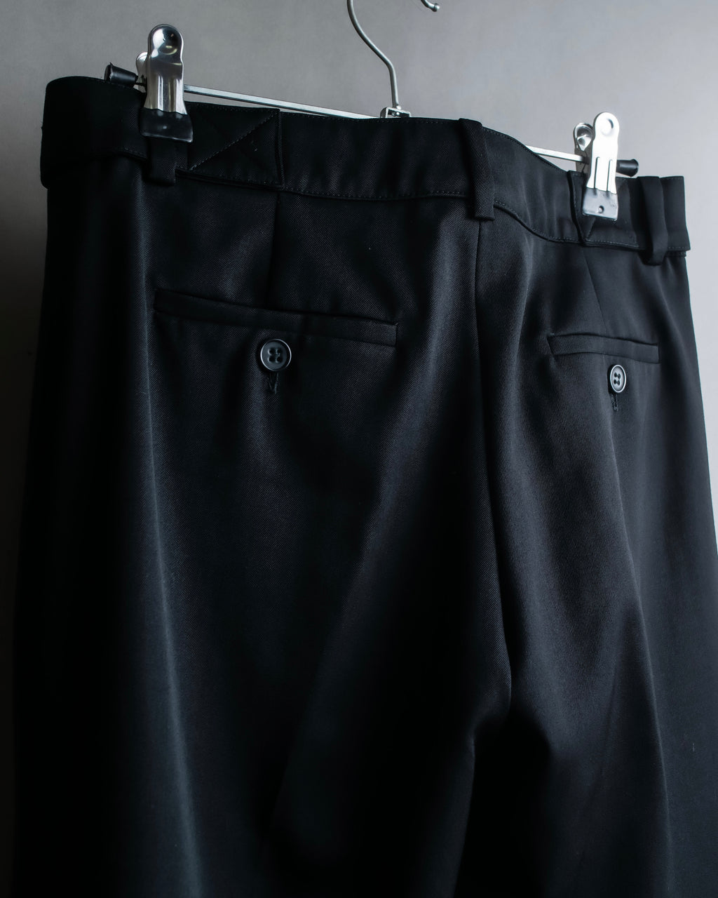 "Chloe" Oversized wool matte black set up