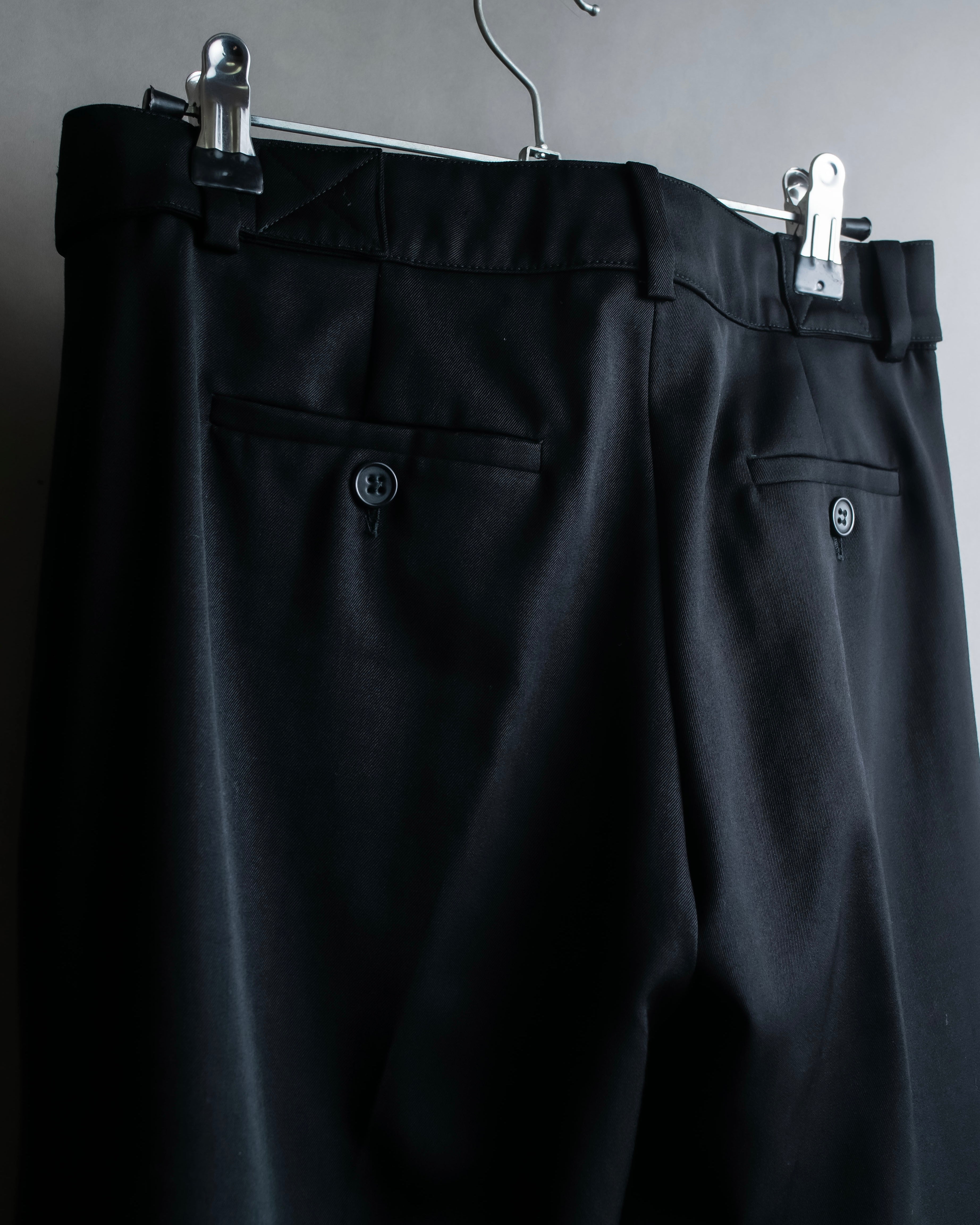 "Chloe" Oversized wool matte black set up