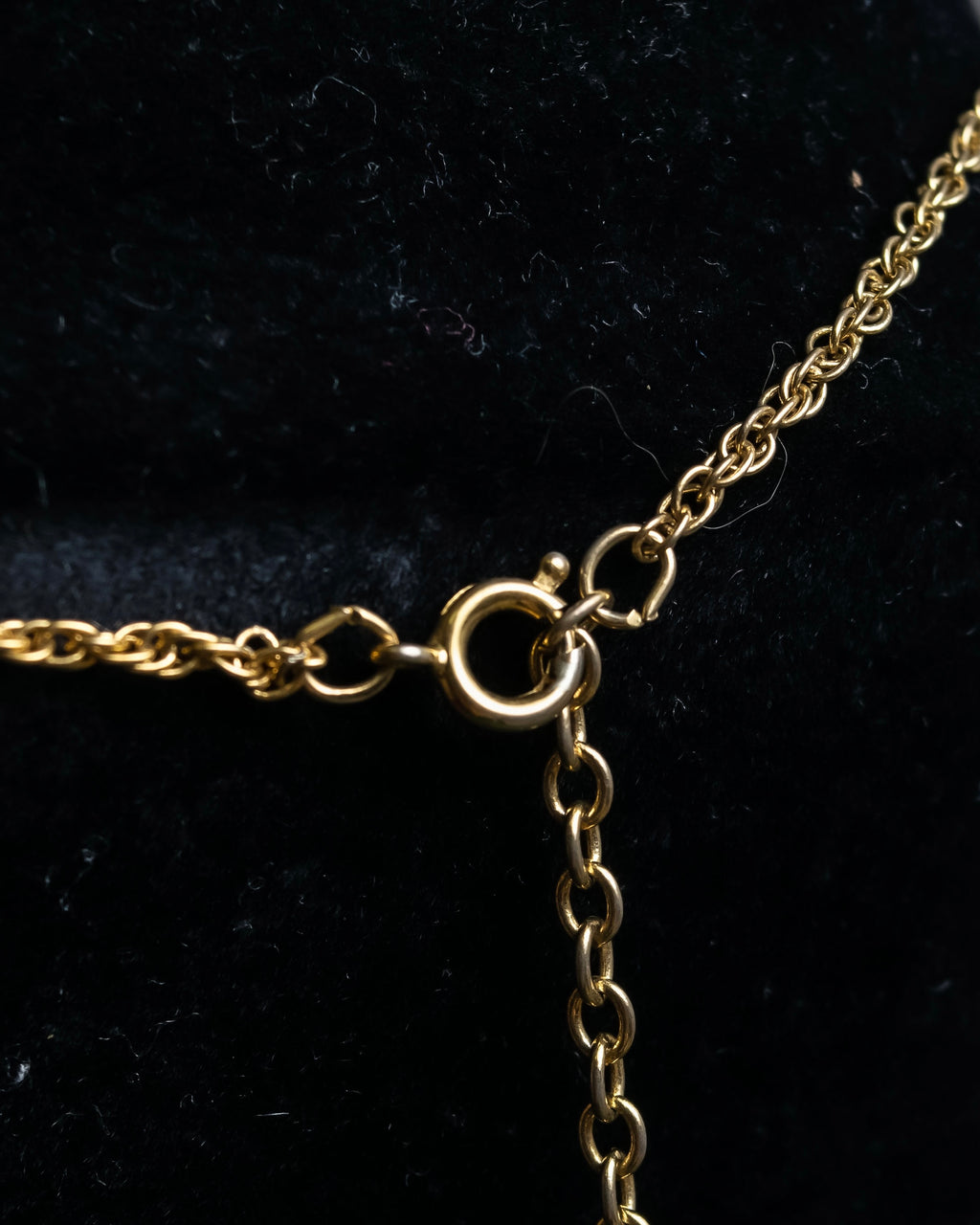 "VALENTINO" Smoky quartz teardrop design necklace