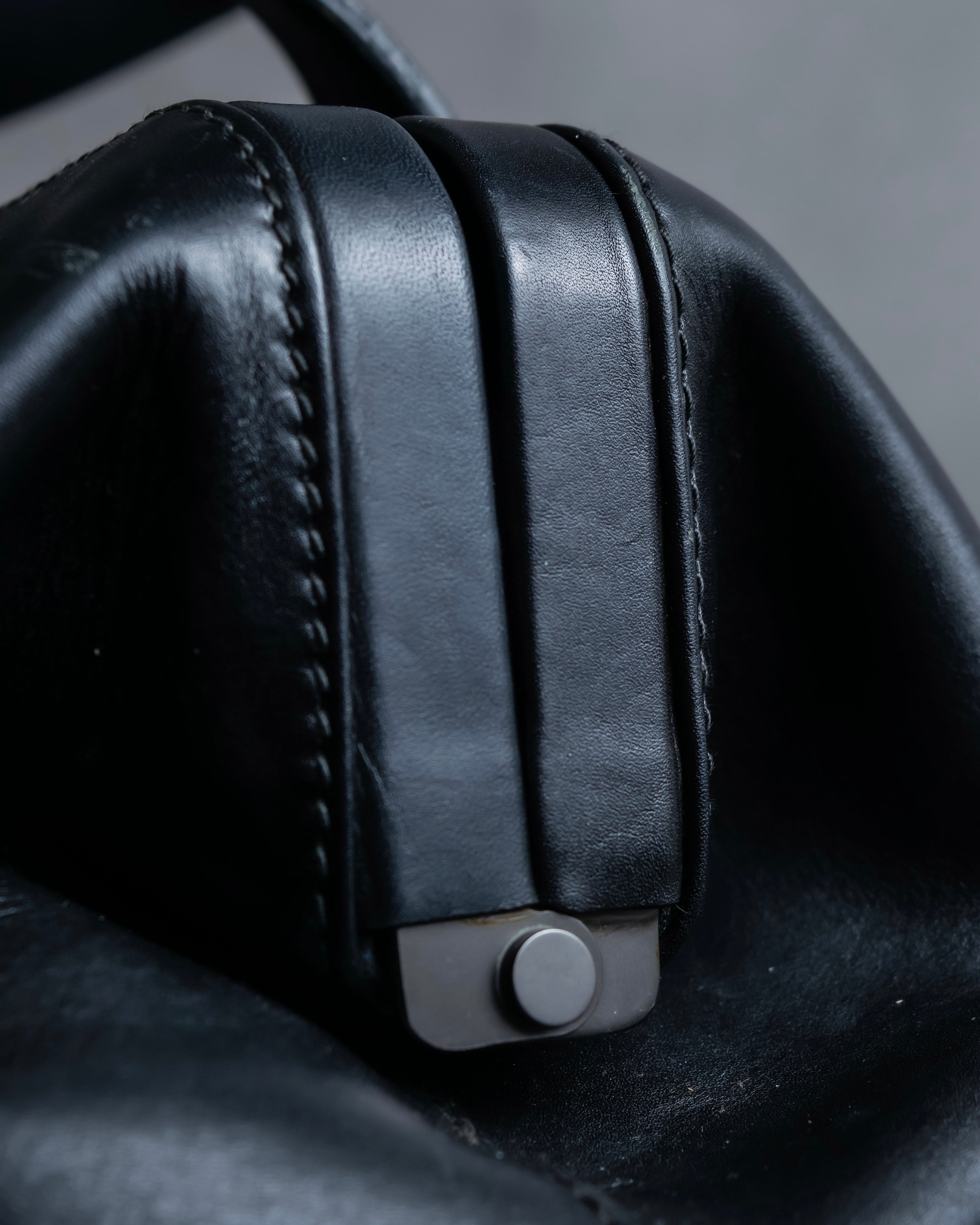 "GUCCI" Vintage gold metal fittings mini doctor bag