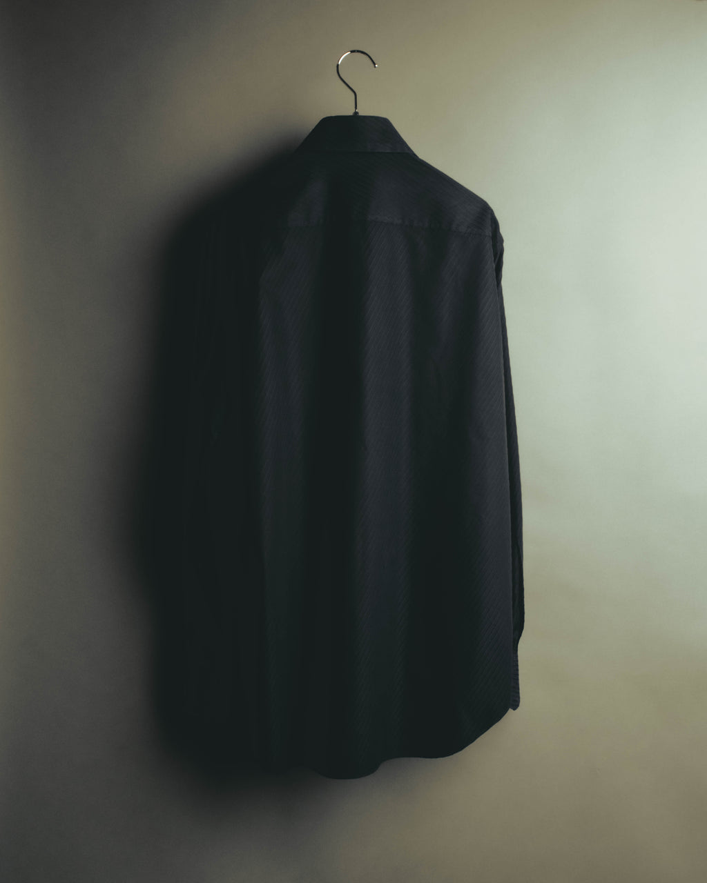 "ARMANI COLLEZIONI" 00's Textured stripe dress shirt