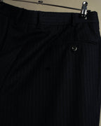 -SPECIAL- “Hermès” 80’s-90’s Super 120’s wool pinstripe double breasted setup