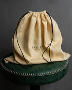 "LOEWE" Logo engraved wooden storage box