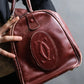 "Cartier" Horizontal design Bordeaux color boston bag