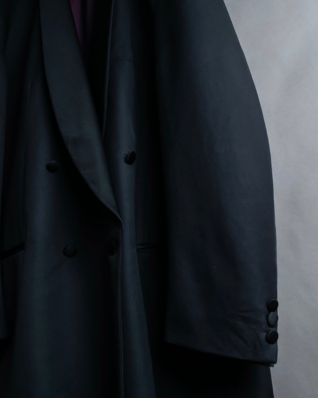 "Vintage shawl collar smoking jacket"