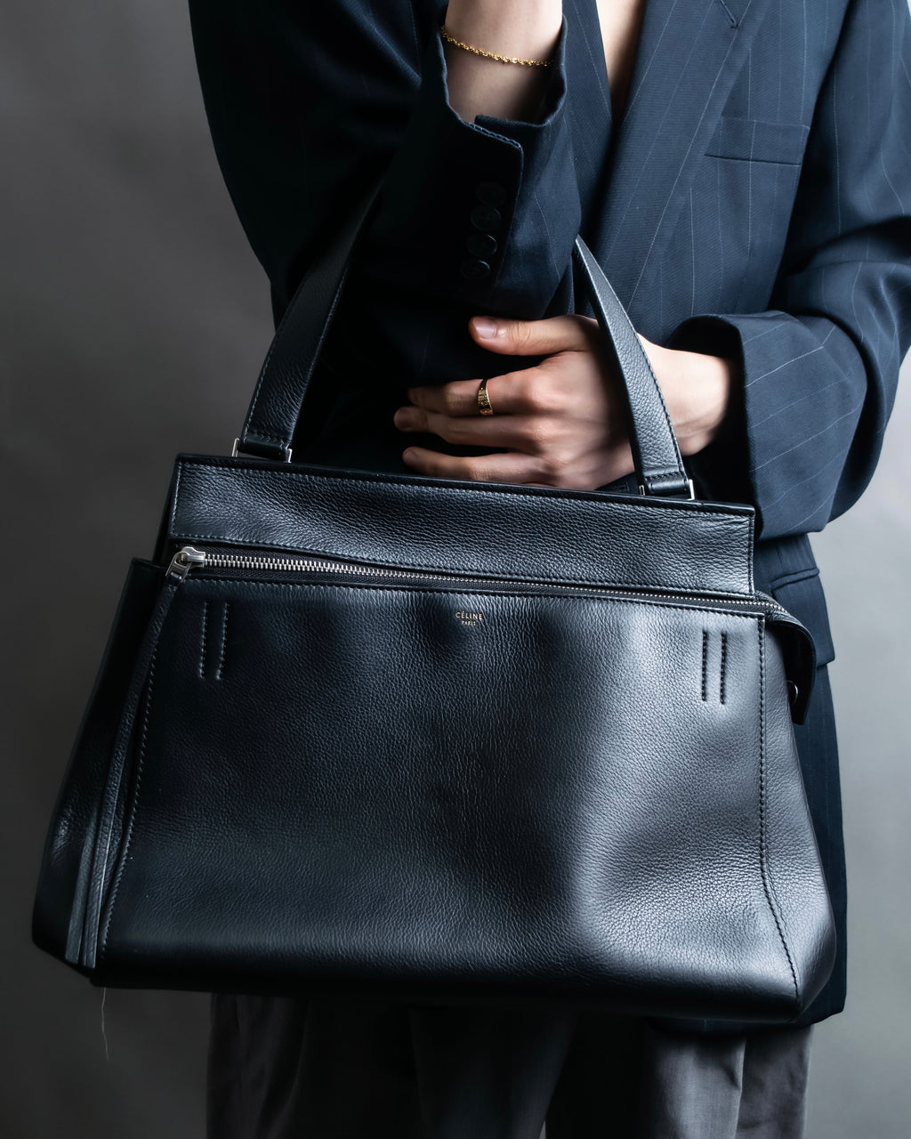 "CELINE" Edge medium one handle shoulder bag