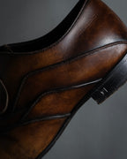 "LOUIS VUITTON" Layered panel design leather shoes