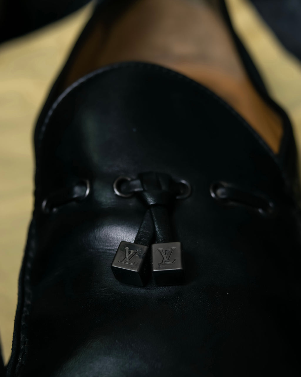 “Louis Vuitton” beautiful leather tasseled loafer