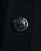"Salvatore Ferragamo" 90’s signature engraved buttons wool shirt jacket