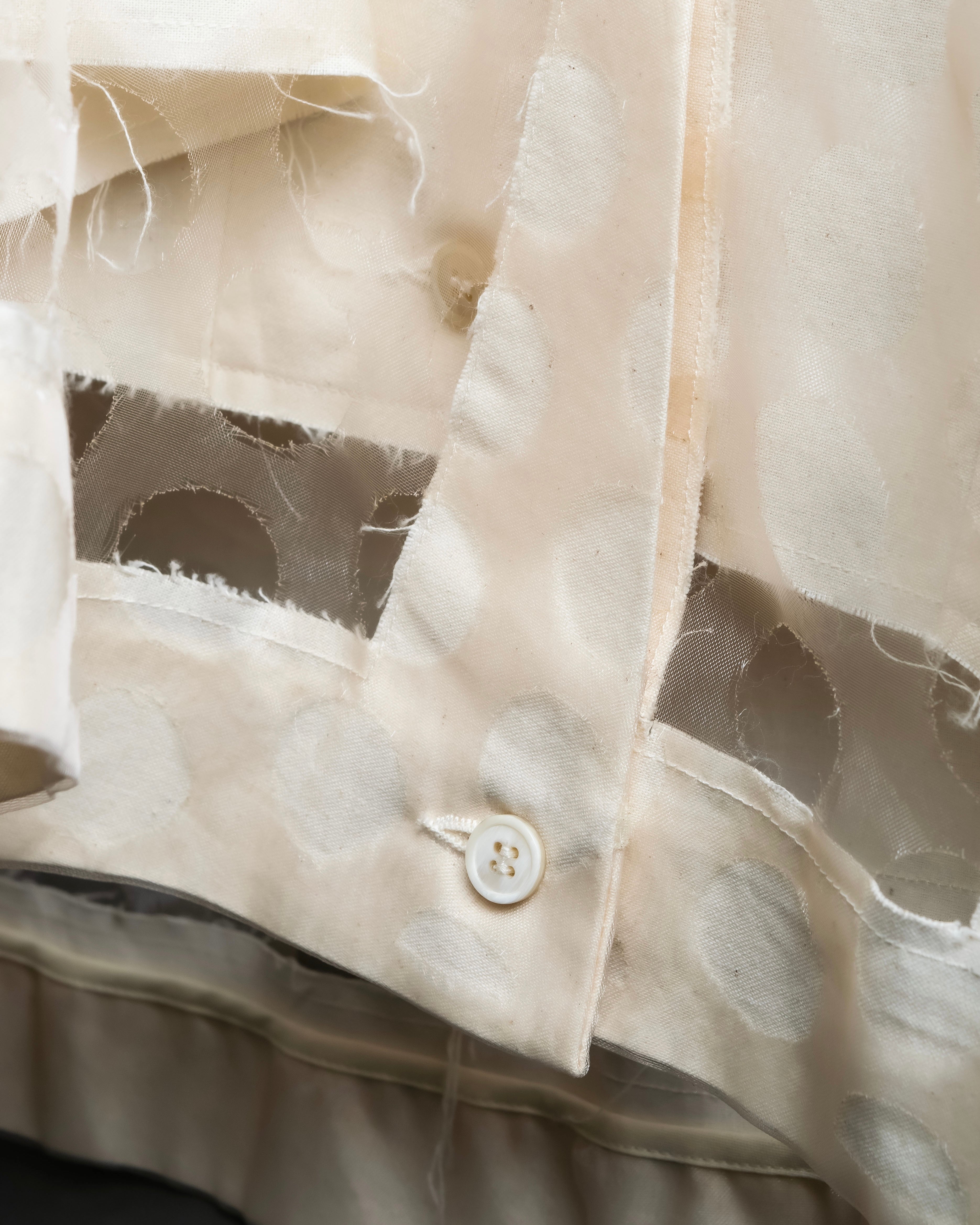 "MAISON MARGIELA" 20SS Polka dot tulle layered skirt