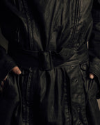 "JEAN PAUL GAULTIER" Firm finish double-zip belted mid-length coat