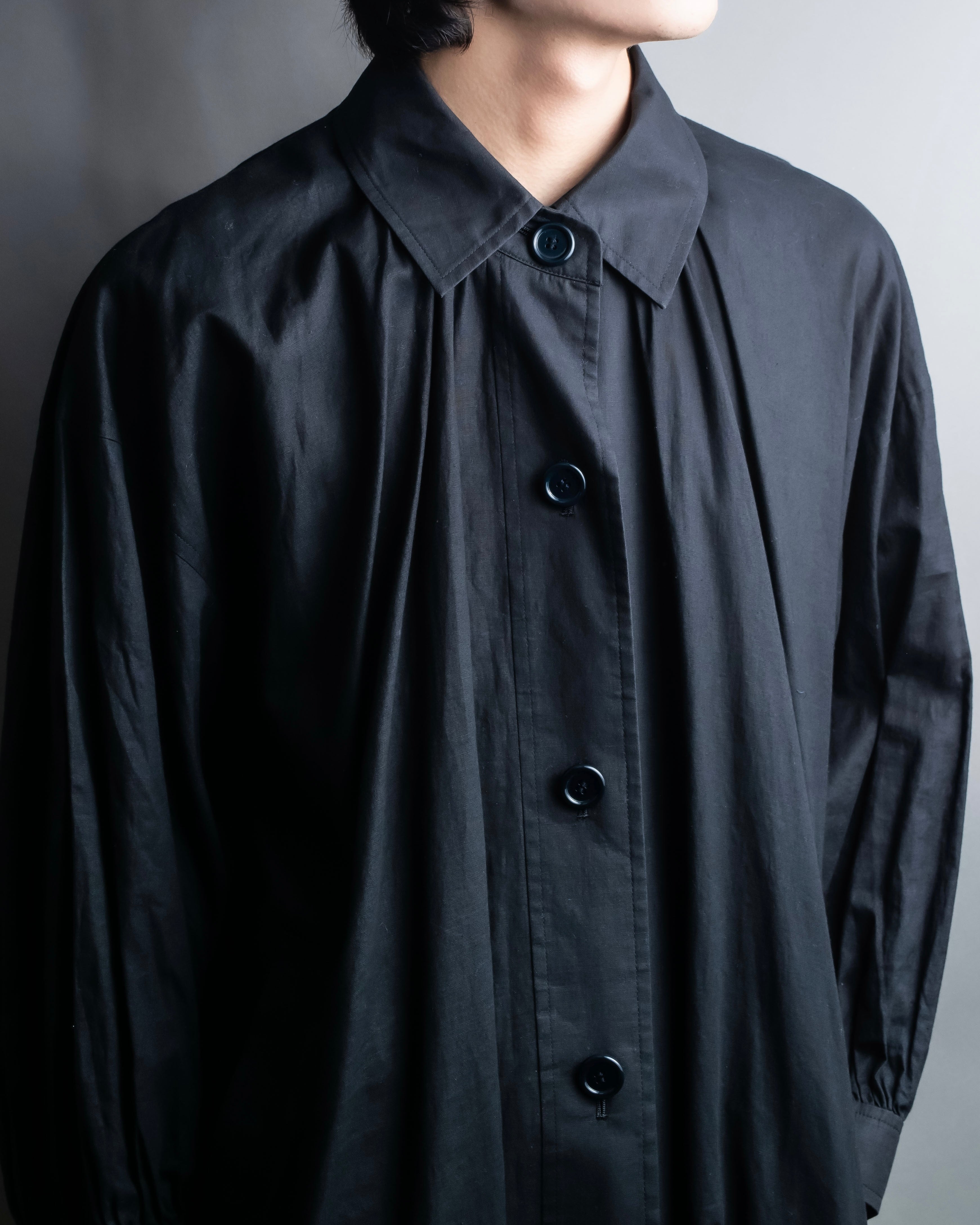 "YVES SAINT LAURENT" Black mode style shirt coat