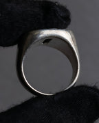 "MAISON MARGIELA" 18SS signet design silver ring