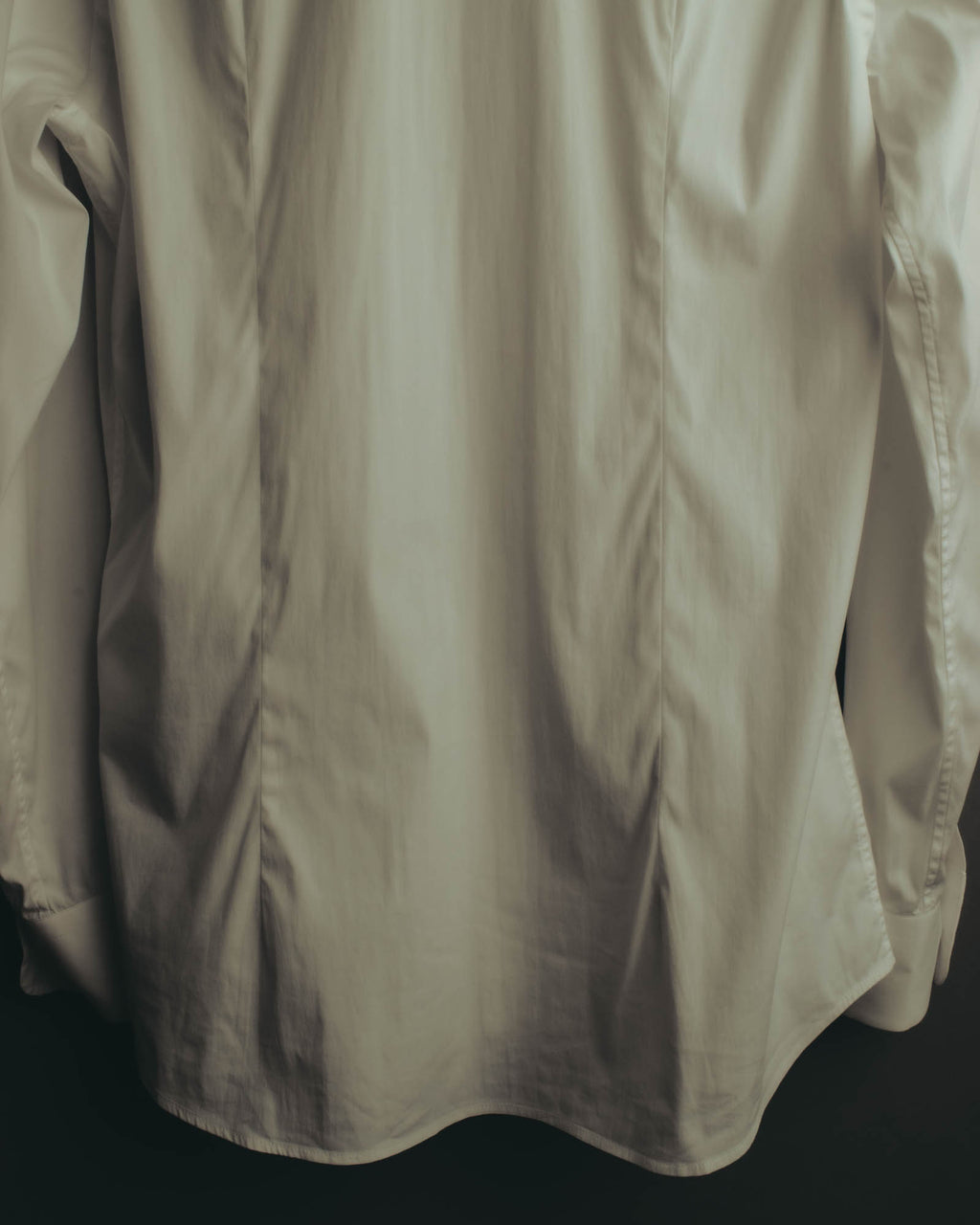 -SPECIAL- "PRADA" 10's-20's Stretch cotton silk-touch dress shirt