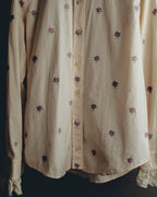 "GUCCI" 2010's-20's Romantic embroidered lace blouse
