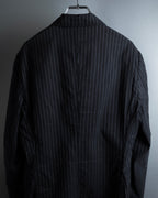 "Dolce & Gabbana" Collar switching design pinstripe pattern tailored jacket