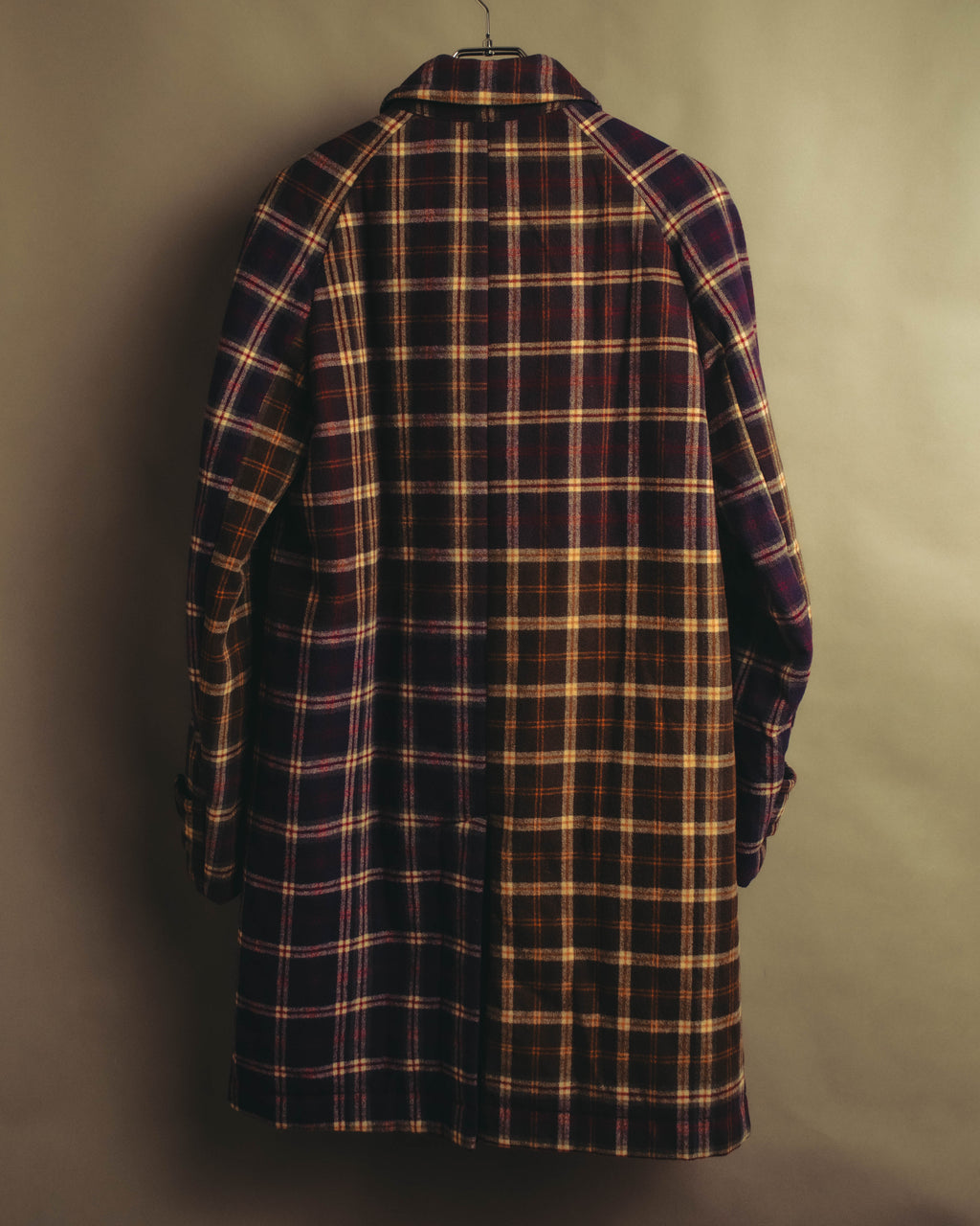 “sacai” 2010's Tartan wool cashmere padded hybrid coat