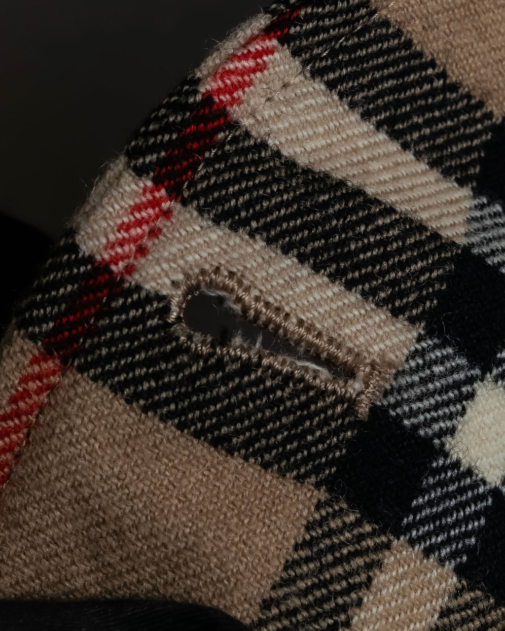 "BURBERRYS" Nova check pattern wool vest