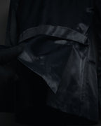 "BALENCIAGA.PARIS" 2008-2009 Sculptural satin shawl collar tuxedo jacket