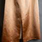 "GUCCI" 100% silk glossy cropped length skirt