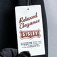 "SISLEY" Waistline switching design wide tapered slacks