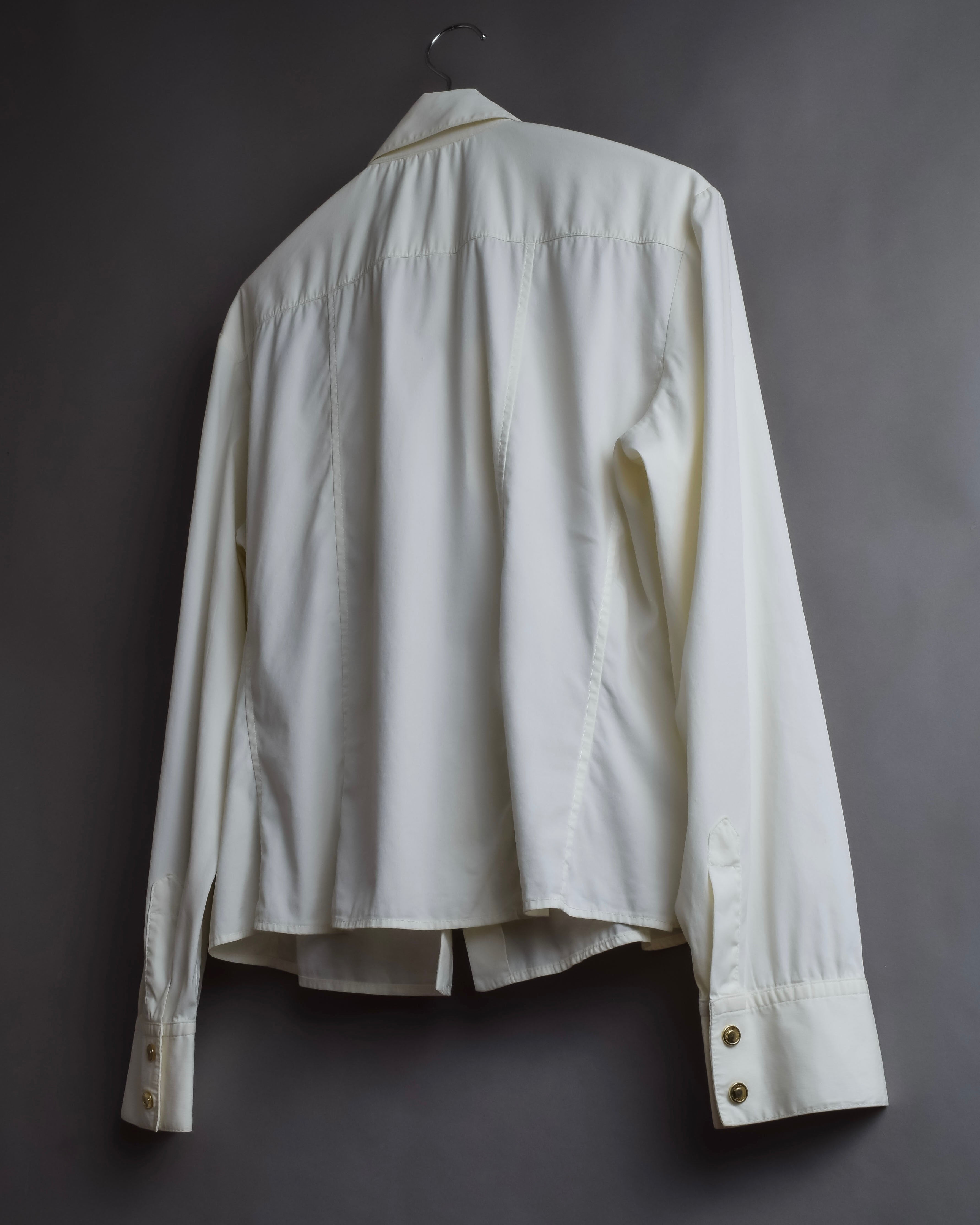 "GUCCI" Double zip pocket design box cut shirt