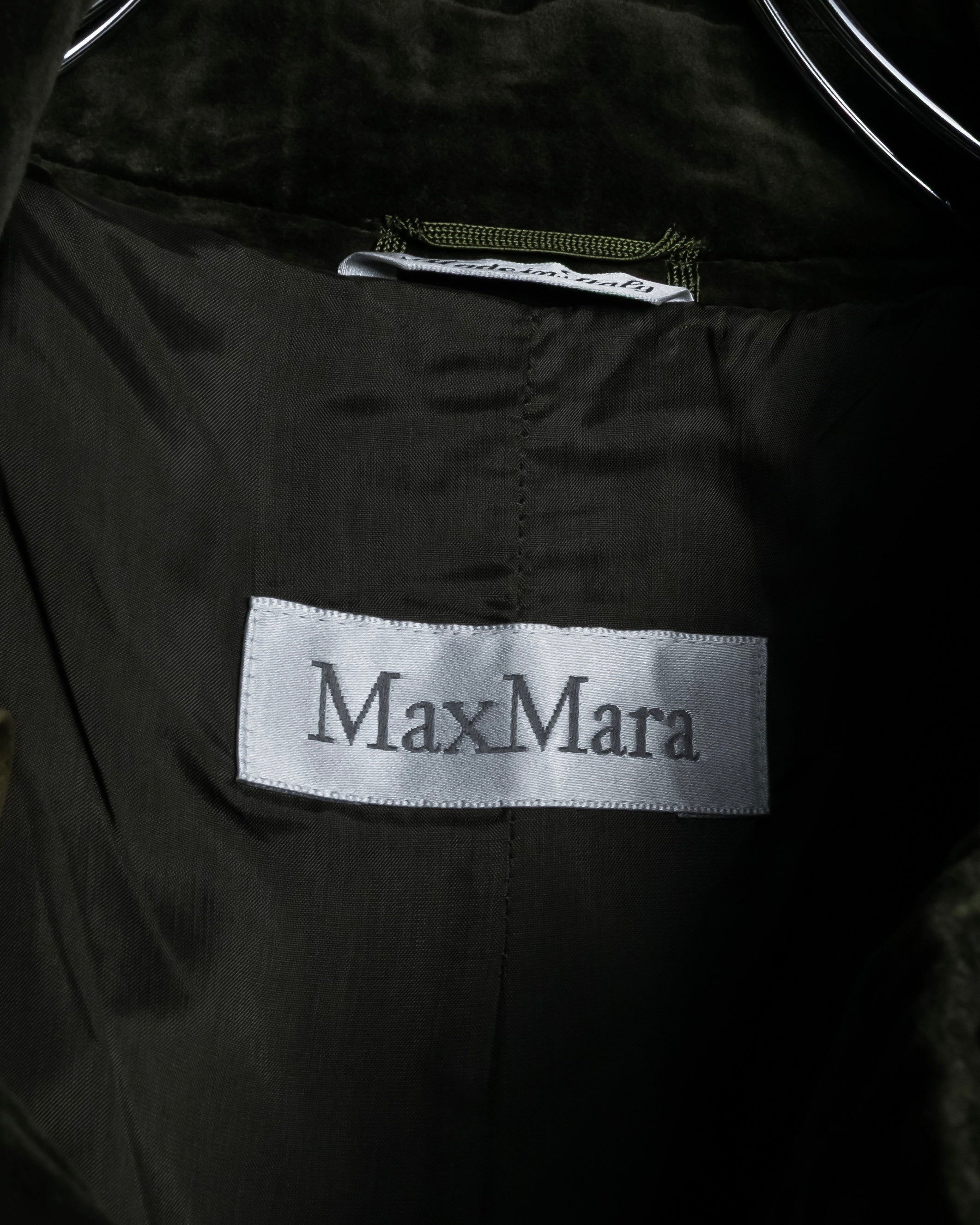 “Max Mara” 90’s-00’s metallic velour jacket
