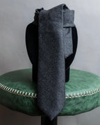 "PRADA" Heather gray wool narrow neck tie