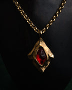 –SPECIAL– “Yves Saint Laurent”
80’s-90’s Sculptural red stone statement necklace