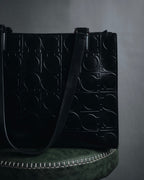 "Salvatore Ferragamo" Late 90’s Gancini embossed leather tote bag
