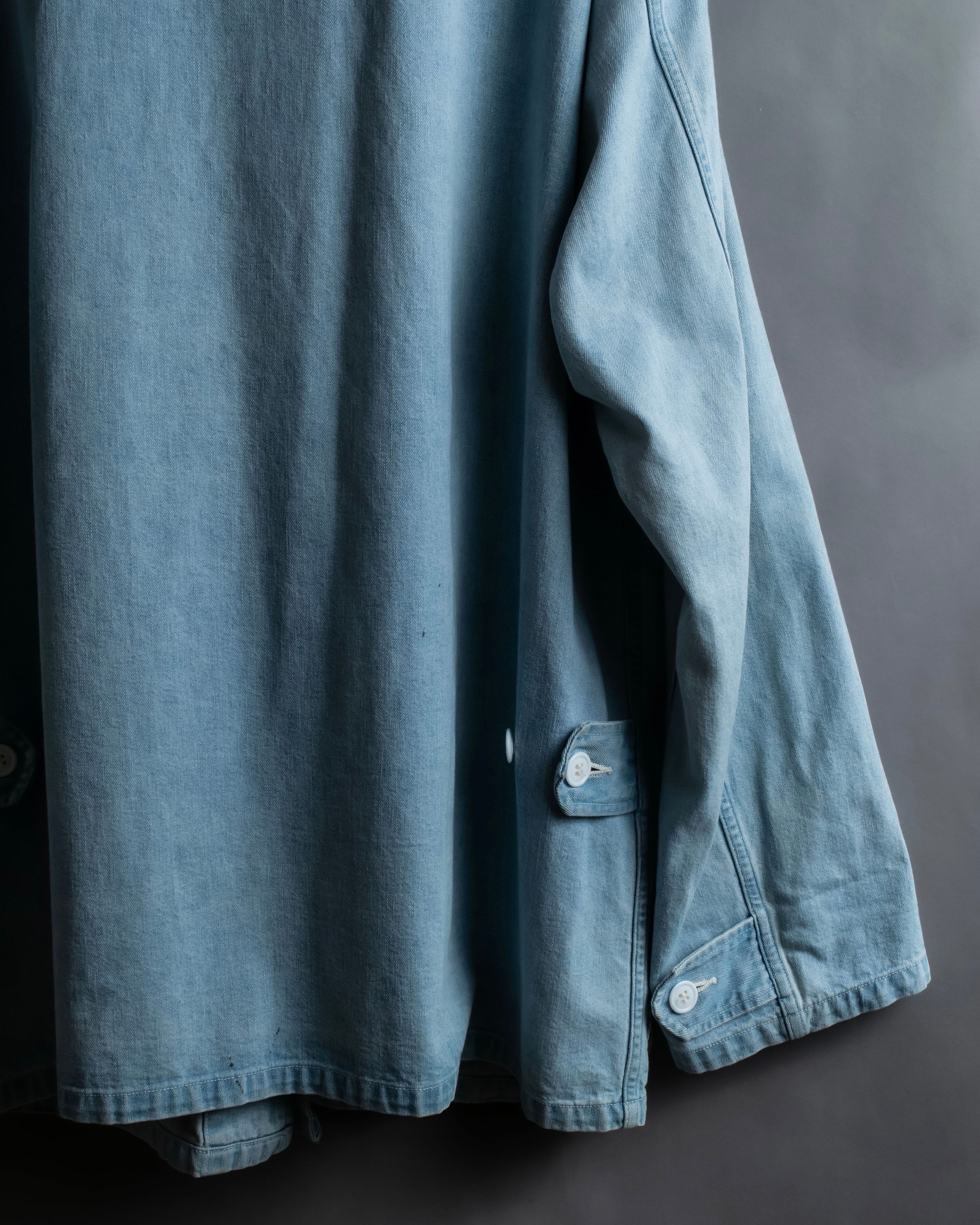 "COMOLI" Flap pocket design oversized denim jacket