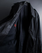 "JEAN PAUL GAULTIER" Firm finish double-zip belted mid-length coat