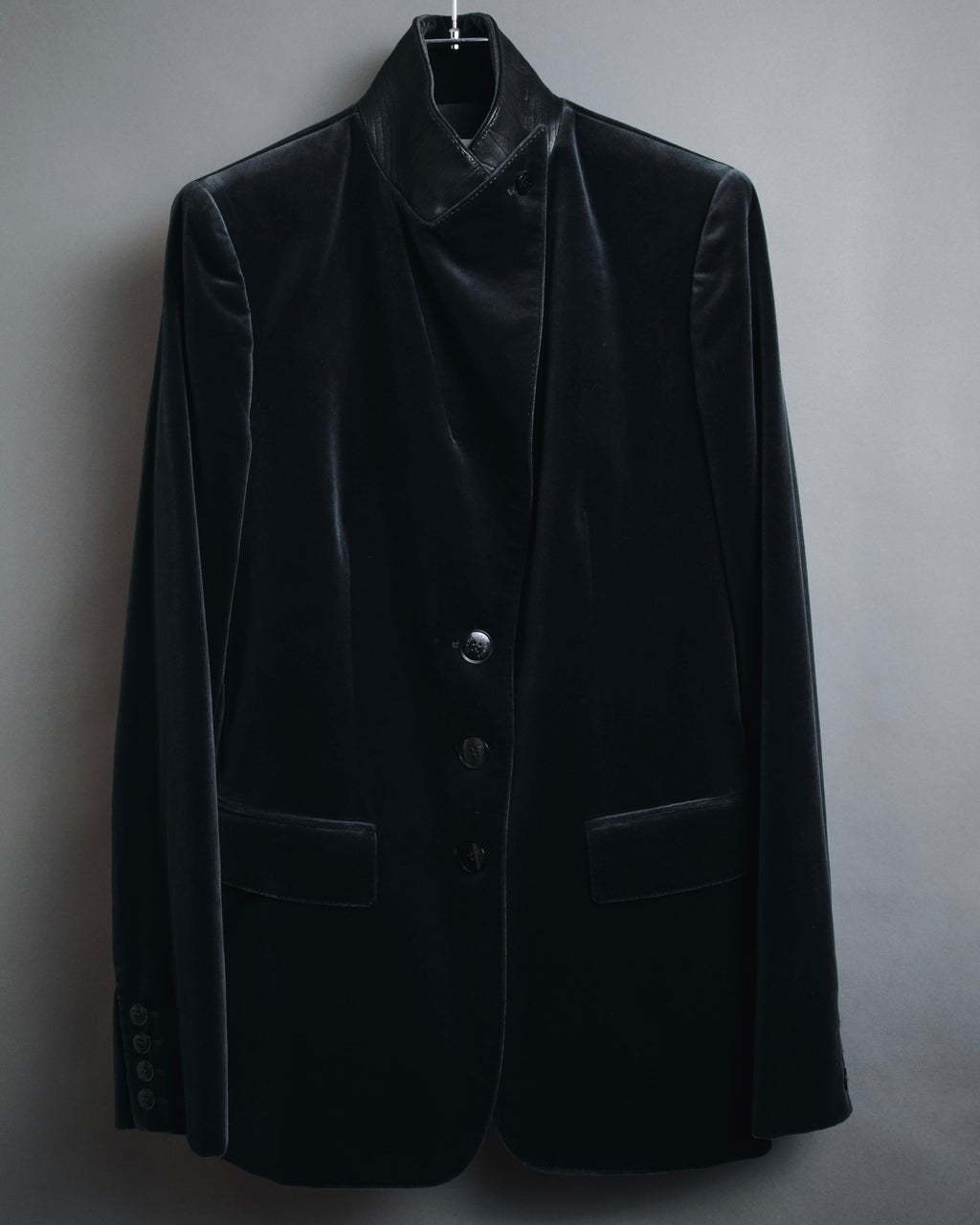 –SPECIAL– "HERMES"
00’s Velvet switchinglamb leather collar special tailored jacket