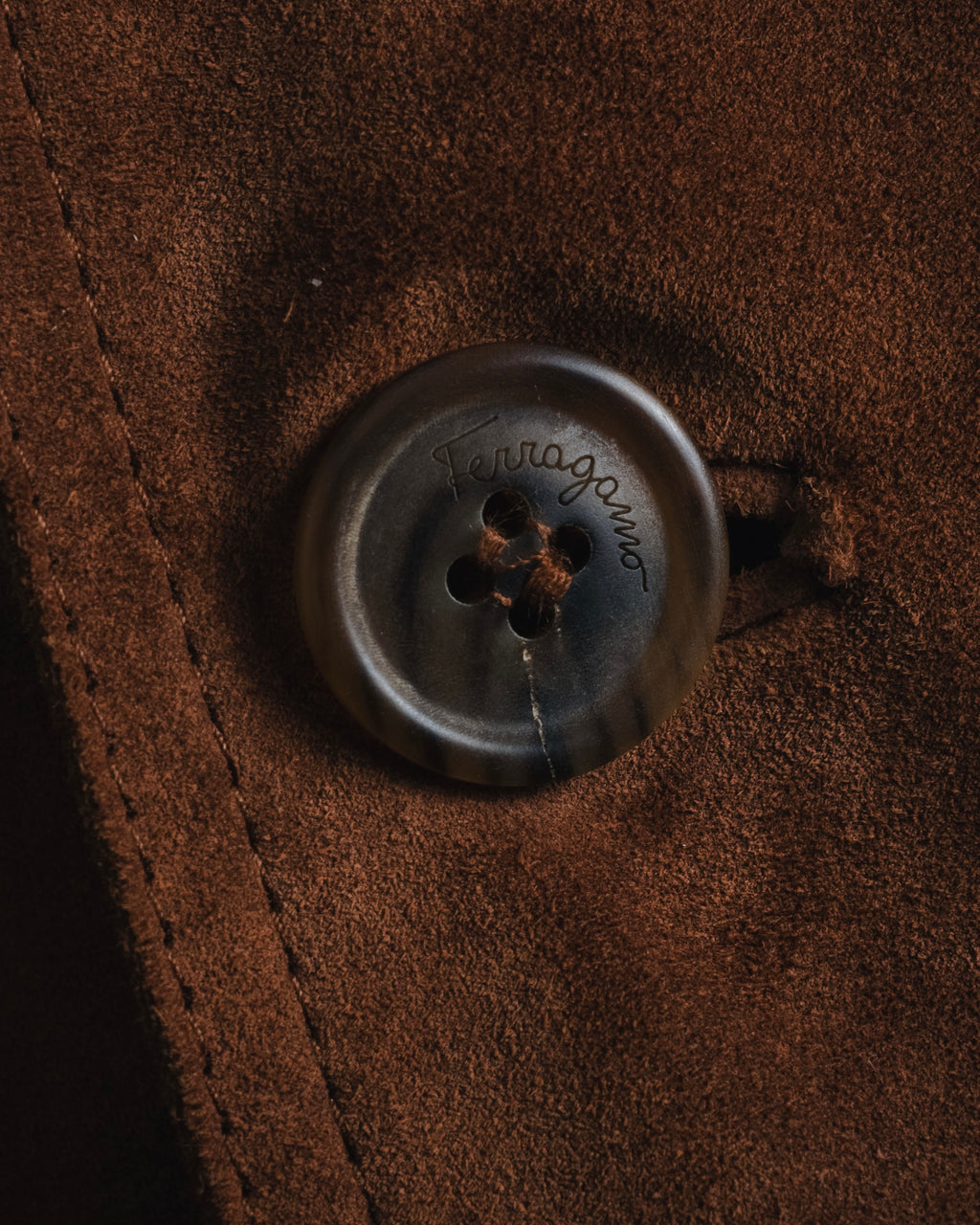 –SPECIAL– "Salvatore Ferragamo" 00’s reversible shearling sheep skin jacket