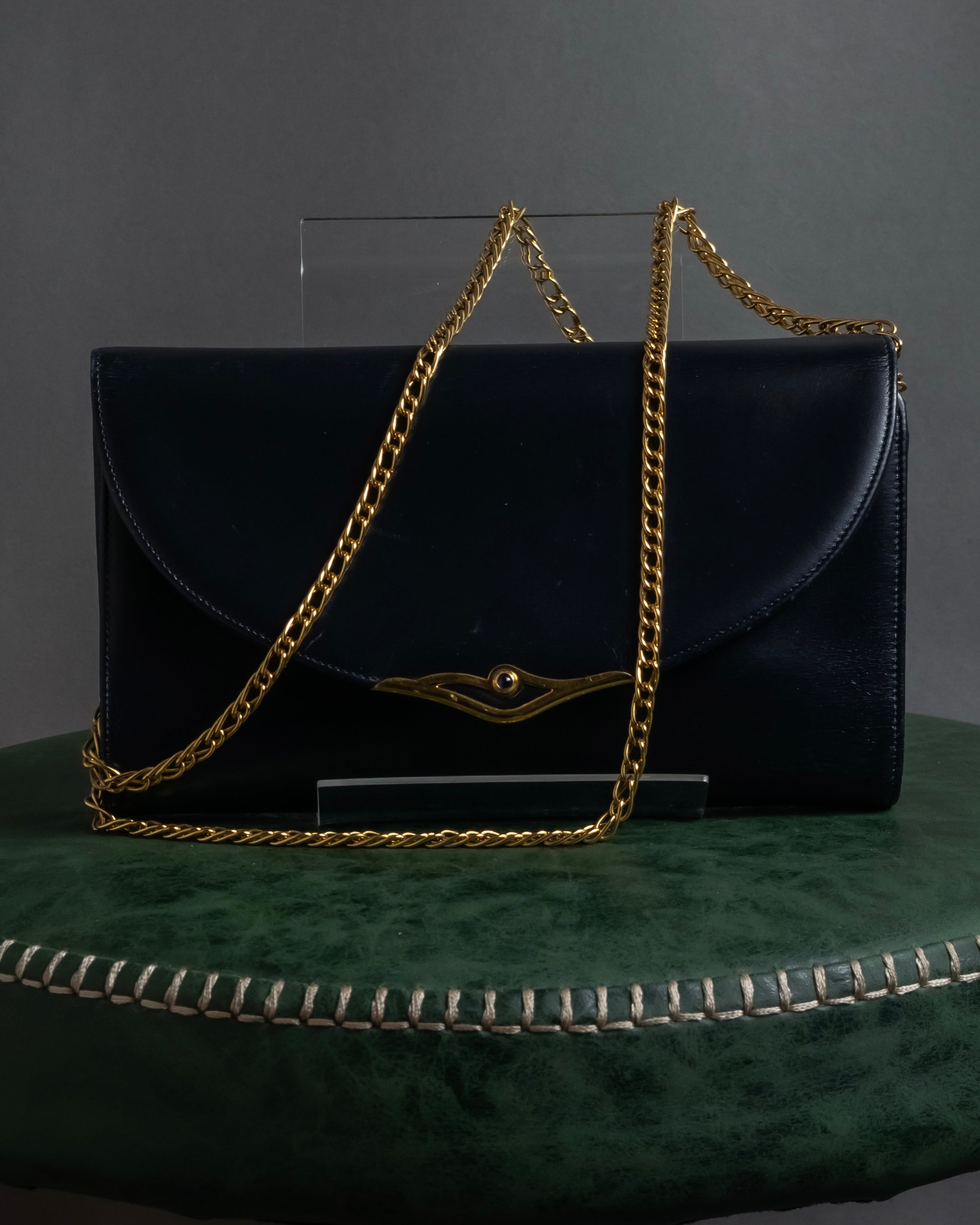 Cartier (カルティエ) - チェーンショルダーバッグ - ブラック - 80s