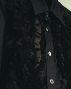 “tricot COMME des GARÇONS” 05AW Layered lace ruffle cotton blouse